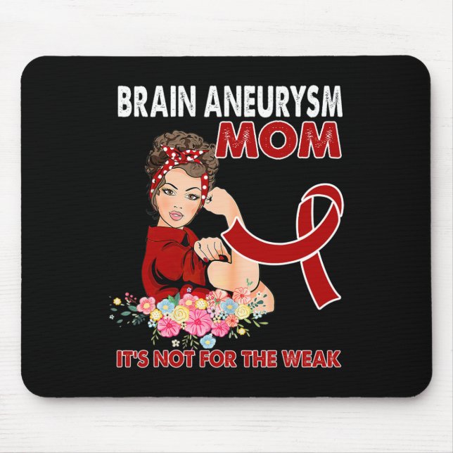 Frauen Gehirnaneurysma Sensibilisierungskampagne Mousepad (Vorne)