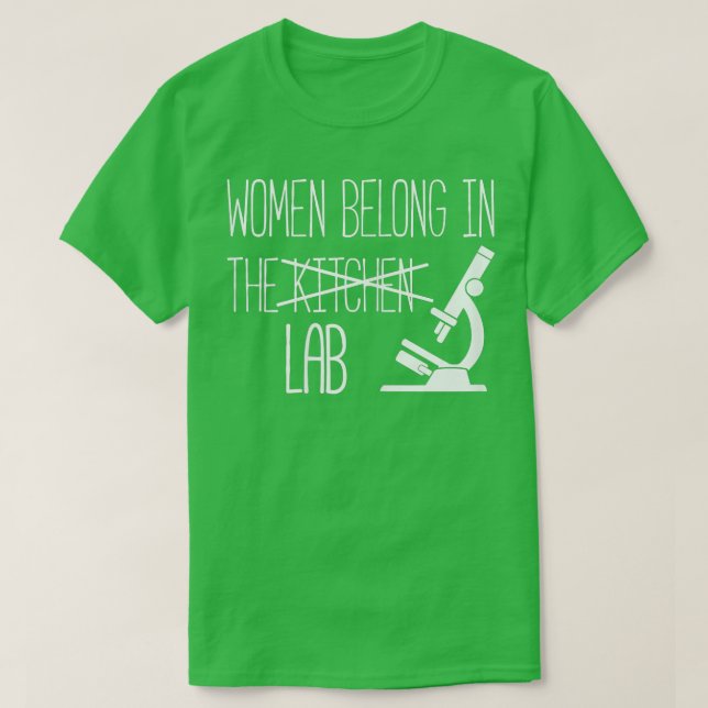 Frauen gehören in Labrador Geschenk weibliche Chem T-Shirt (Design vorne)
