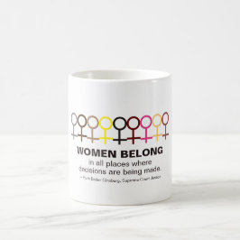 Frauen gehören Justiz Ruth Bader Ginsburg RBG Zita Kaffeetasse
