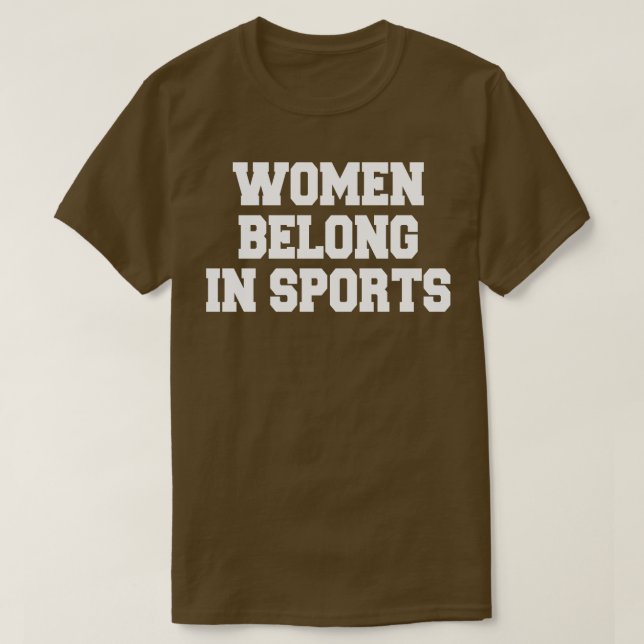 Frauen gehören zum Sport T-Shirt (Design vorne)