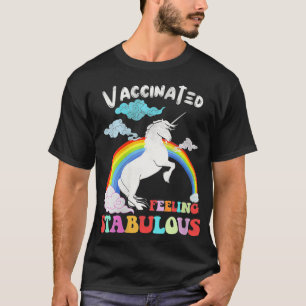 Frauen Geimpftes Einhorn Fühlen Sich Stabil Fantas T-Shirt