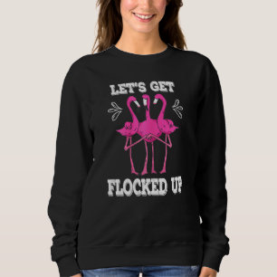 Frauen Gelassen Flamingo Women Teen Gir Sweatshirt