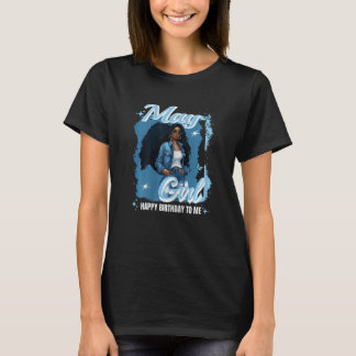 Frauen Gemini Frau Taurus Zodiac Melanin Königin M T-Shirt
