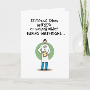 Frauen genießen Geburtstag 38 Karte