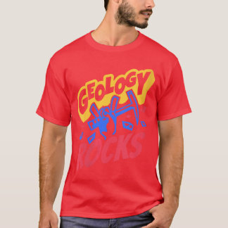 Frauen Geologie Rocks Fette Comic Wissenschaft Roc T-Shirt