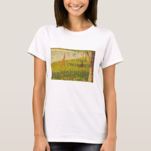 Frauen Georges Pierre Seurat   auf dem Flussufer, T-Shirt