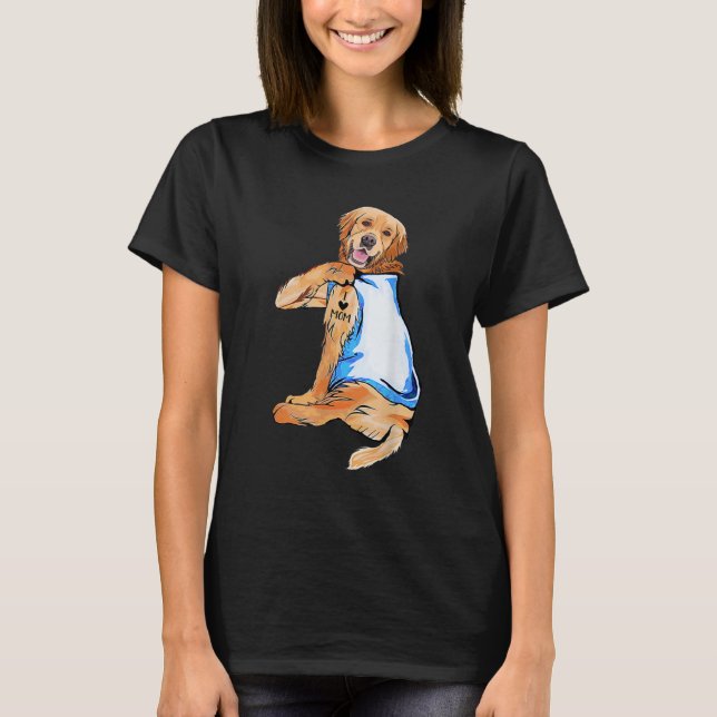 Frauen Geschenke Golden Retriever Hund Tattoo I Li T-Shirt (Vorderseite)