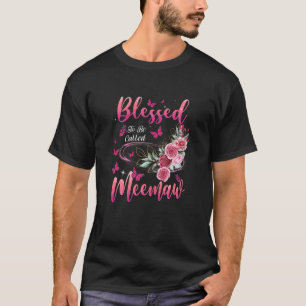 Frauen gesegnet, als Meemaw Niedlich Girls Wome ge T-Shirt