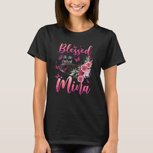 Frauen gesegnet, als Niedliche Myna-Mädchen bezeic T-Shirt (Vorderseite)