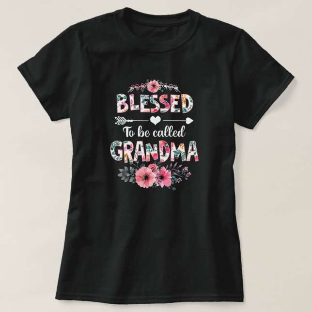 Frauen Gesegnet als Oma Funny Oma T-Shirt (Design vorne)