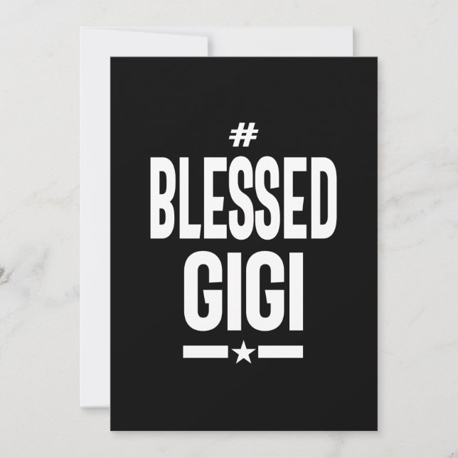 Frauen Gesegnetes Gigi-Grandma-Geschenk Einladung (Vorderseite)