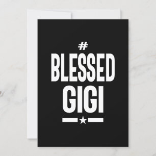 Frauen Gesegnetes Gigi-Grandma-Geschenk Einladung