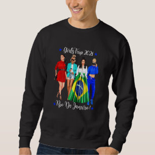 Frauen Girls Trip Rio De Janeiro Urlaub Niedlich W Sweatshirt