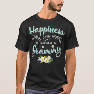 Frauen Glück ist eine Grammie Frauen Daisy Flo T-Shirt