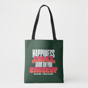 FRAUEN GLÜCKLICHER BLICK ERMUTIGUNG TOTEBAG TASCHE