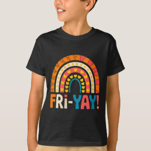 Frauen Glücklicher Freitag Fri-yay Lehrer Schule M T-Shirt