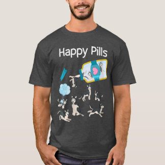 Frauen Glückspillen Husky Hunde Süße Husky Liebhab T-Shirt