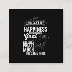 Frauen Goat Lover Goat Geschenk Quadratische Visitenkarte