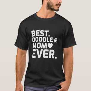 Frauen Goldendoodle Hund Beste Doodle Mama je Moth T-Shirt