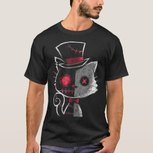 Frauen Goth Summer Graphic Harajuku Gothic Creepy T-Shirt