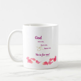 Frauen - Gott sieht zu hören kennt mich Kaffeetasse