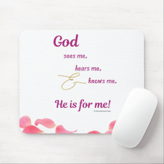 Frauen - Gott sieht zu hören kennt mich Mousepad