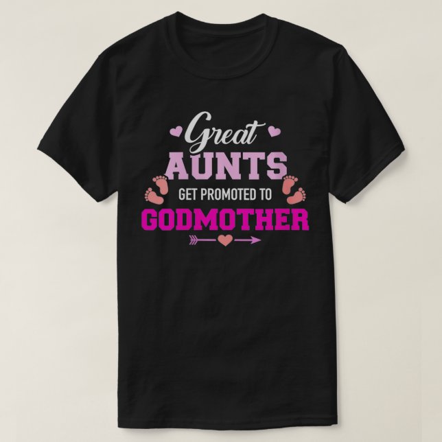 Frauen Große Tanten werden zur Patenmutter Veck be T-Shirt (Design vorne)