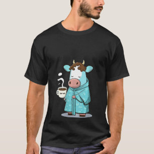 Frauen Grumpy Cow Kaffee Liebhaber auf Kaffee Rind T-Shirt