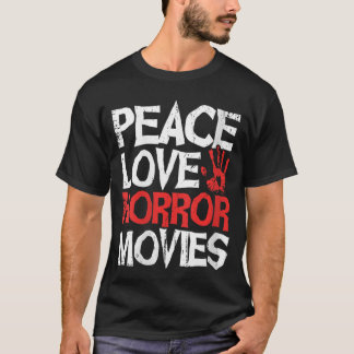 Frauen Gruselige Horrorfilm Frieden Liebe Horrorfi T-Shirt