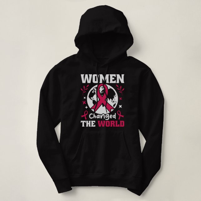 Frauen haben die Welt verändert Hoodie (Design vorne)