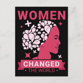 Frauen haben die Welt verändert Postkarte
