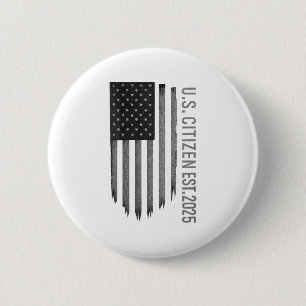 Frauen haben uns Bürger. 2025 US-amerikanische Fla Button