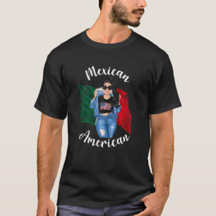 Frauen Halbamerikanische halb mexikanische Frauen  T-Shirt