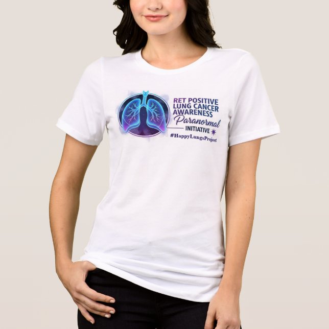Frauen Happy Lungs Project Fundraiser-Shirt v3 Tri-Blend Shirt (Vorderseite)
