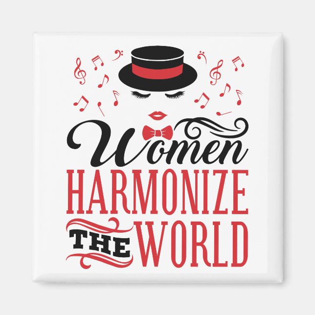 Frauen harmonisieren den Welt-Barbershop-Gesang Magnet (Vorne)
