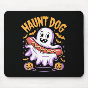 Frauen heimsuchen Hund Lustiger Geist Hotdog Hallo Mousepad