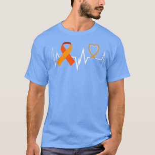 Frauen Herzklopfe Leukämie Ribbon Leukämie T-Shirt