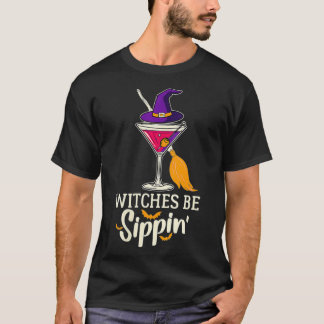 Frauen Hexen sollten lustig trinken Halloween T-Shirt