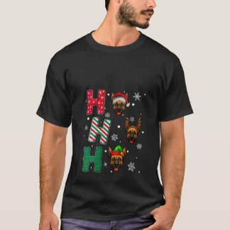 Frauen Ho Ho Ho Belgischer Malinois Hunde Liebhabe T-Shirt