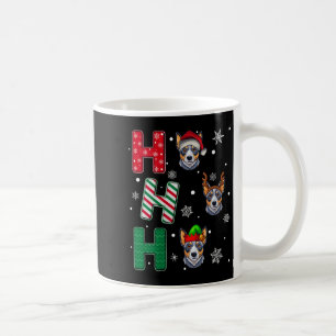 Frauen Ho Ho Ho Blue Heeler Hund passendes Weihnac Kaffeetasse
