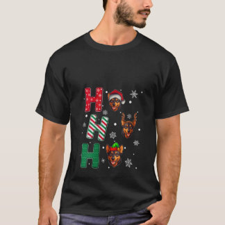 Frauen Ho Ho Ho Kelpie Hunde Liebhaber passend Wei T-Shirt