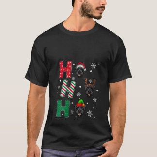 Frauen Ho Ho Ho Riesenschnauzer Hunde Liebhaber We T-Shirt