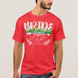 Frauen Hochzeit Braut Braut Stamm Junggesellinnena T-Shirt