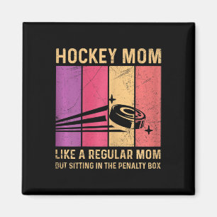 Frauen-Hockey-Design für eine Eishockey-Mutter Magnet