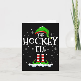 Frauen-Hockey-Elf-Squad-Weihnachts-Familien-Matchi Karte