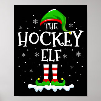 Frauen-Hockey-Elf-Squad-Weihnachts-Familien-Matchi Poster