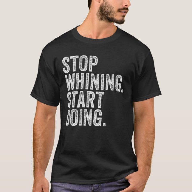 Frauen hören auf zu leugnen beginnen Workout-Motiv T-Shirt (Vorderseite)