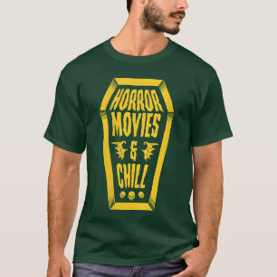 Frauen Horrorfilme und Chill Sarg Schädel Vinta T-Shirt