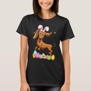 Frauen Hunde Mama präsentiert Niedliche Hunde Dack T-Shirt