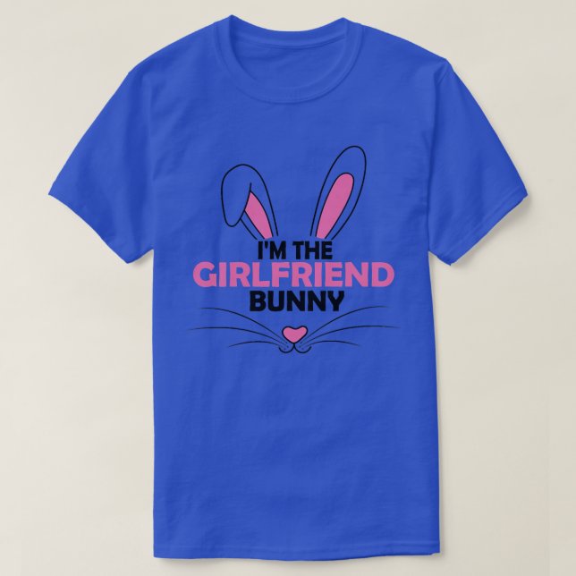 Frauen Ich bin die Freundin Bunny Graphic Niedlich T-Shirt (Design vorne)